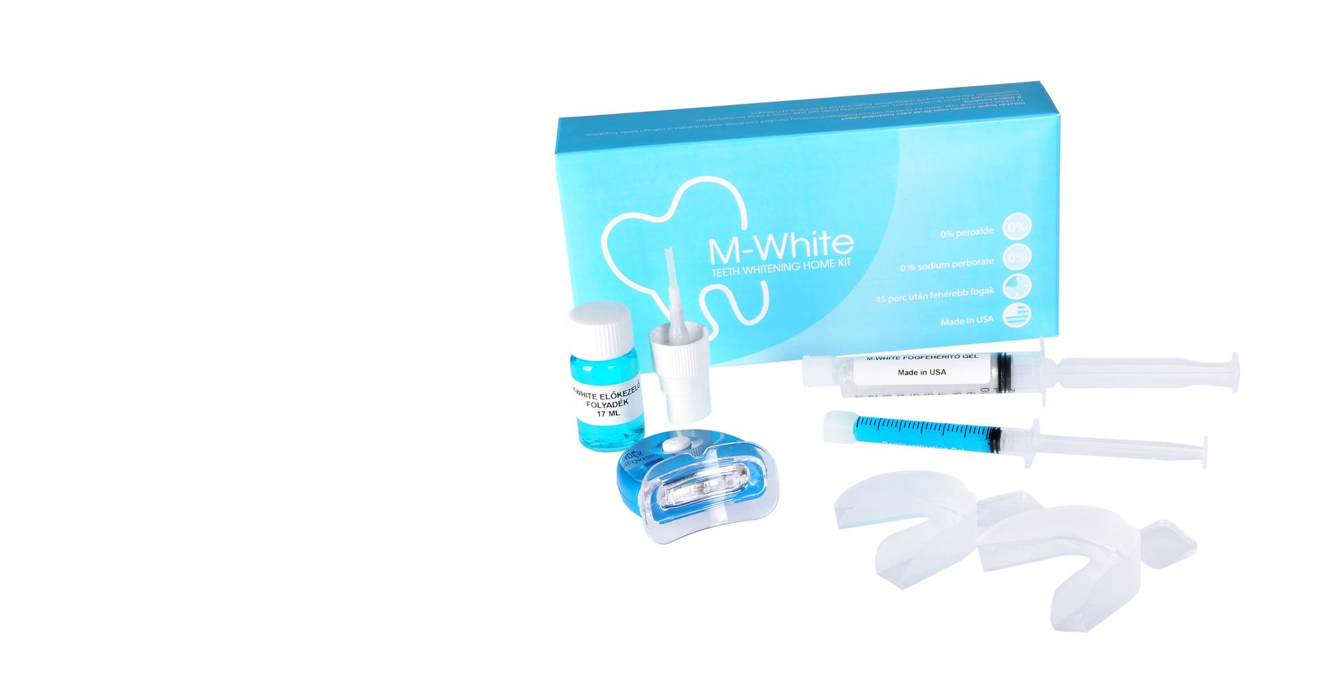 M-White otthoni fogfehérítő készlet